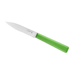 Opinel Les Essentiels Serrated Knife ~ Green
