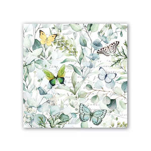Michel Design Works Cocktail Napkins ~ Butterfly Fields