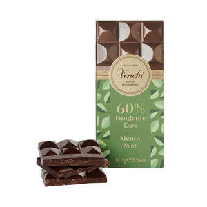 Chocolate: Venchi 60% Dark Chocolate with Mint Tablet
