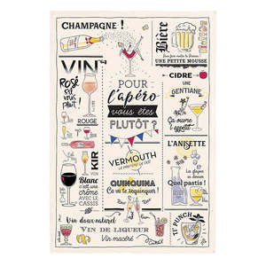 French Cotton Tea Towel ~ Apéritif
