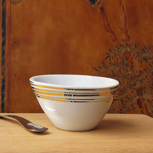 Serving Table Top: Tsé & Tsé Famished Bowl ~ Stripes