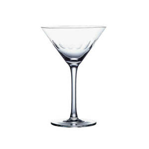 Serving Table Top: The Vintage List Crystal Martini Glasses ~ Lens