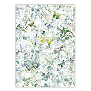 Michel Design Works Tea Towel ~ Butterfly Fields