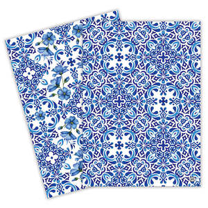 Michel Design Works Tea Towels ~ Indigo Seas