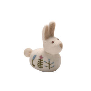 Easter: Gry & Sif Felt Bunny Hanging Decoration ~ Large