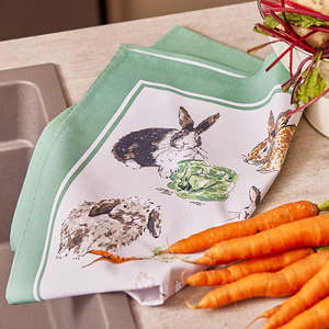 Easter: Ulster Weavers Tea Towel ~ Rabbit Patch