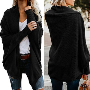 Products: Gorgeous Black Kimono Open Front Cardigan My Wardrobe