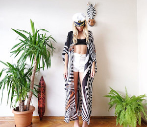 Black & White Zebra Pattern Bohemia My Wardrobe