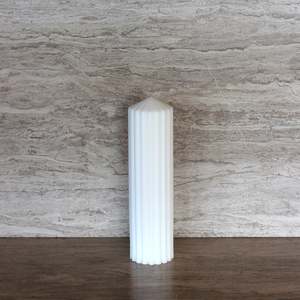 Homewares Objects: Grooved Pillar Candle