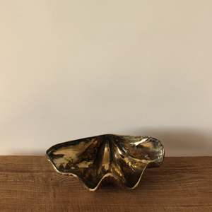 Homewares Objects: Brass Clamshell Bowl