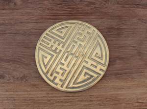 Homewares Objects: Large Brass Coin