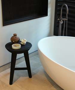 Furniture: Black Teak Stool