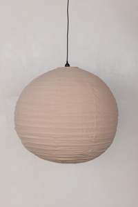 Lighting: Round 80cm Lantern — Warm Beige