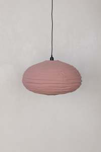 Oval 60cm Lantern — Sunset Rose