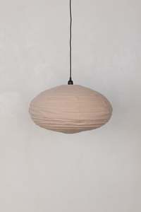 Oval 60cm Lantern — Warm Beige