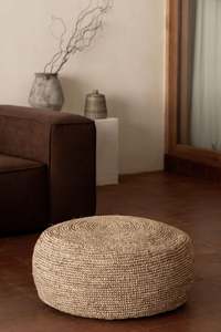 Natural Jute Pouf