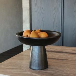 Kitchen: Dulang Pedestal Bowl Black