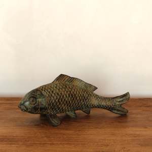 Decorative Objects: Bronze Koi Fish
