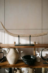 Homewares Objects: Large Marble Tusk Sculpture