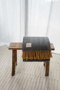 Textiles: Weave Lerwick Throw in Navy