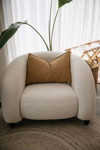 Textiles: Arcadia Lumbar Cushion in Cumin