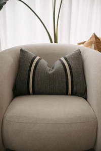 Cushions: Mila Lumbar Cushion in Horizon