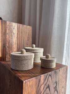 Hand Beaded Trinket Box