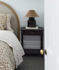 Furniture: Chloe Bedside Table Black