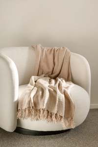 Textiles: Seren Throw in Rose