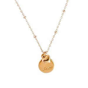 Products: Necklace- Courageous Heart Necklace Gold Sachii