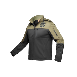 Mens Softshell Jacket – Black & Olive – SA Clothing Limited