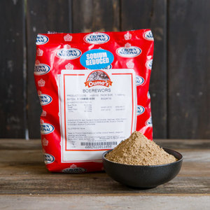 Products: Crown Ouma BOEREWORS spice 1.1kg - Safari Biltong