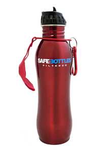 Red 800ml Designer Safebottle - SafeBottlesSafeBottles - saving you, saving the planet