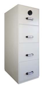 Government Office: Challenger Fire Filing Cabinet 4Dr- 90min EL
