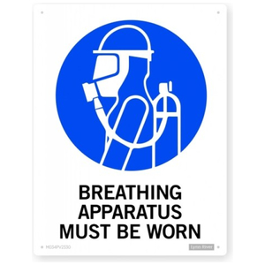 Mandatory Breathing Apparatus Must Be Worn Safety Sign SafeTradie