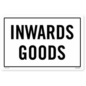 Products: Traffic Inwards Goods Safety Sign SafeTradie