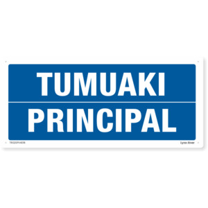 Te Reo Principal Safety Sign SafeTradie