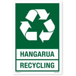 Te Reo Recycling Safety Sign – SafeTradie
