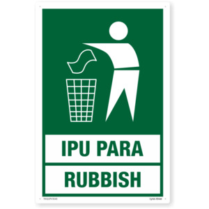Te Reo Rubbish Safety Sign – SafeTradie
