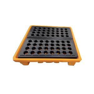 Products: 4 Drum Spill Containment Pallet Corrosion Resistant Heavy Duty