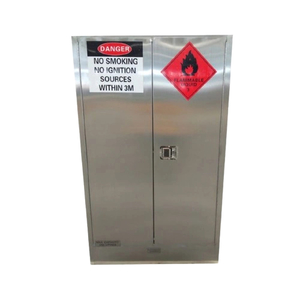 Flammable Storage Cabinets For Sale Class 3 & 4 - The Safety Cabinet Warehouse - New Zealand: 250L Stainless Steel Dangerous Goods Cabinet Corrosion Resistant