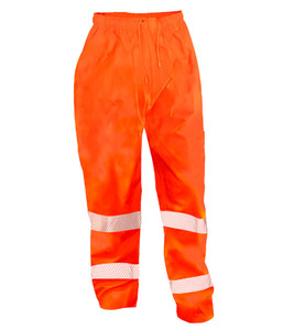 Jackets & Rainwear: 801271 Esko Hi-Vis Torrential Waterproof Day/Night Rain Trousers, Orange, Sizes S to 8XL - Safety Equipment NZ, Tauranga, Hamilton, Cambridge, Rotorua, BOP