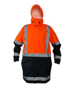 Jackets & Rainwear: PCR4020 Caution StormPro Day/Night Jacket, Orange/Navy, Sizes 3XS to 12XL - Safety Equipment NZ, Tauranga, Hamilton, Cambridge, Rotorua, BOP