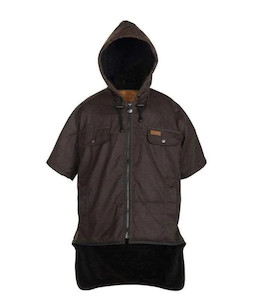 6504 Outback Oilskin Childrens Mini Linton Vest, Brown, Sizes XS to XL - Safety &hellip;