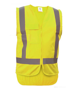 PCV1500 Caution Day/Night Safety Vest, Yellow, Sizes 3XS to 14XL - Safety Equipm&hellip;
