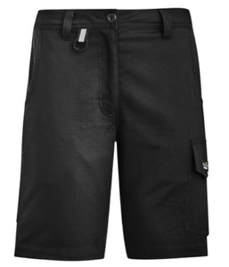 ZS704 Syzmik Womens Rugged Cooling Vented Short, Black, Sizes 4 to 24 - Safety E&hellip;