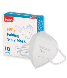 Products: CVFFP2-F Esko FFP2 Flat Fold Mask, Box of 10 - Safety Equipment NZ, Tauranga, Hamilton, Cambridge, Rotorua, BOP
