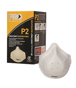 Products: PC305 Paramount Safety Disposable P2 Dust Mask, Box of 20 - Safety Equipment NZ, Tauranga, Hamilton, Cambridge, Rotorua, BOP