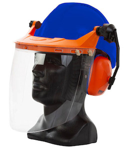 TN1R-VC Esko Tuff-Nut Ratchet Hard Hat Visor Combo, Blue - Safety Equipment NZ, &hellip;