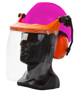 TN1R-VC Esko Tuff-Nut Ratchet Hard Hat Visor Combo, Pink - Safety Equipment NZ, &hellip;
